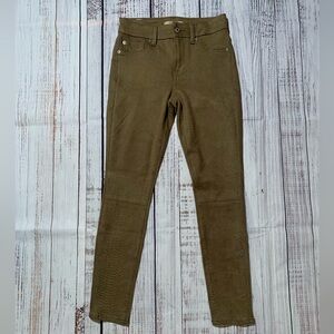 7 for all Mankind brown snake print skinny pants. Size 25.